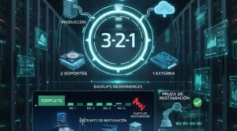 Backups inteligentes: 3-2-1, versiones incrementales y pruebas de restauración
